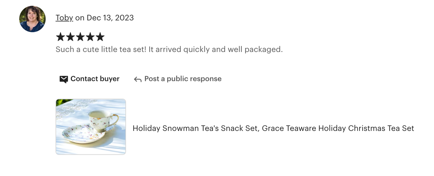 Holiday Snowmen Tea's Snack Set