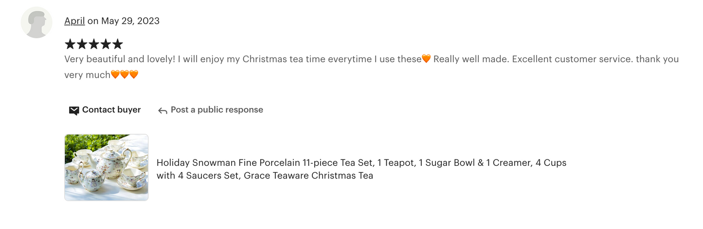 Holiday Snowmen Tea Set