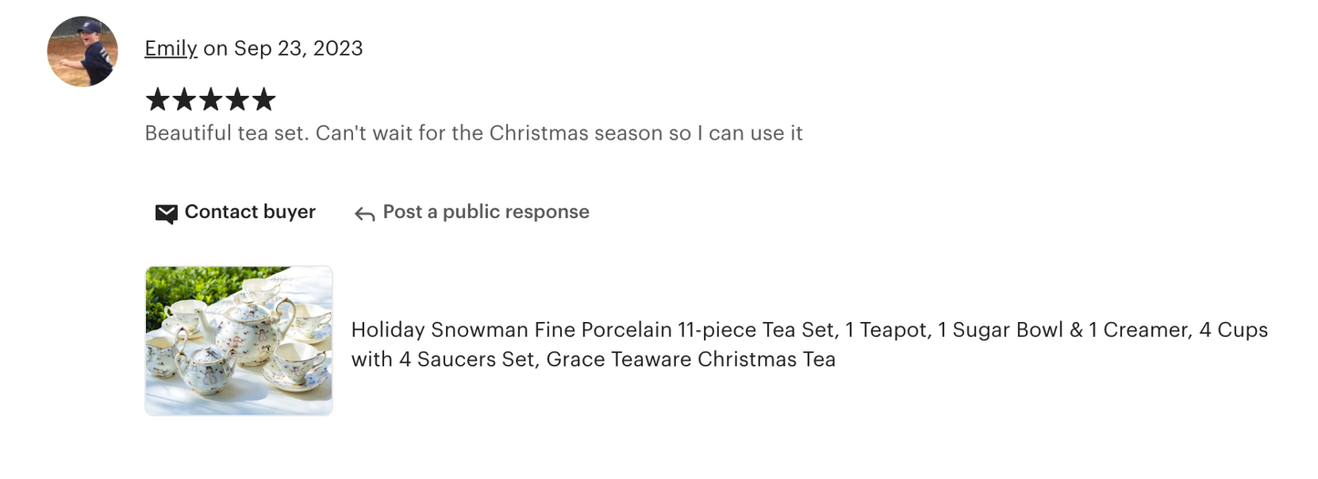 Holiday Snowmen Tea Set