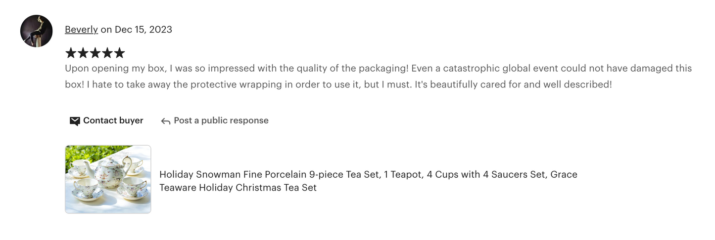 Holiday Snowmen Tea Set
