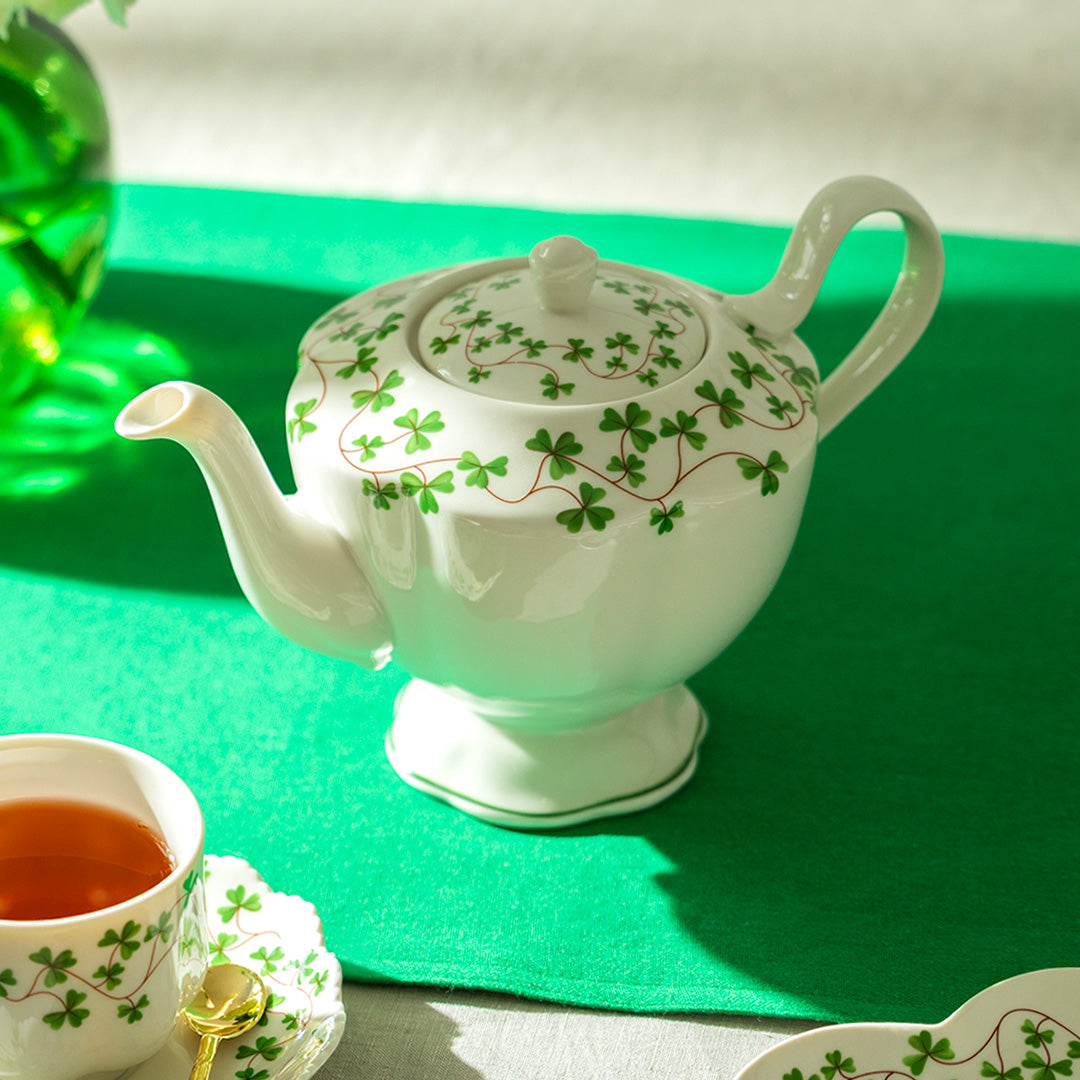 Shamrock Fine Porcelain Teapot