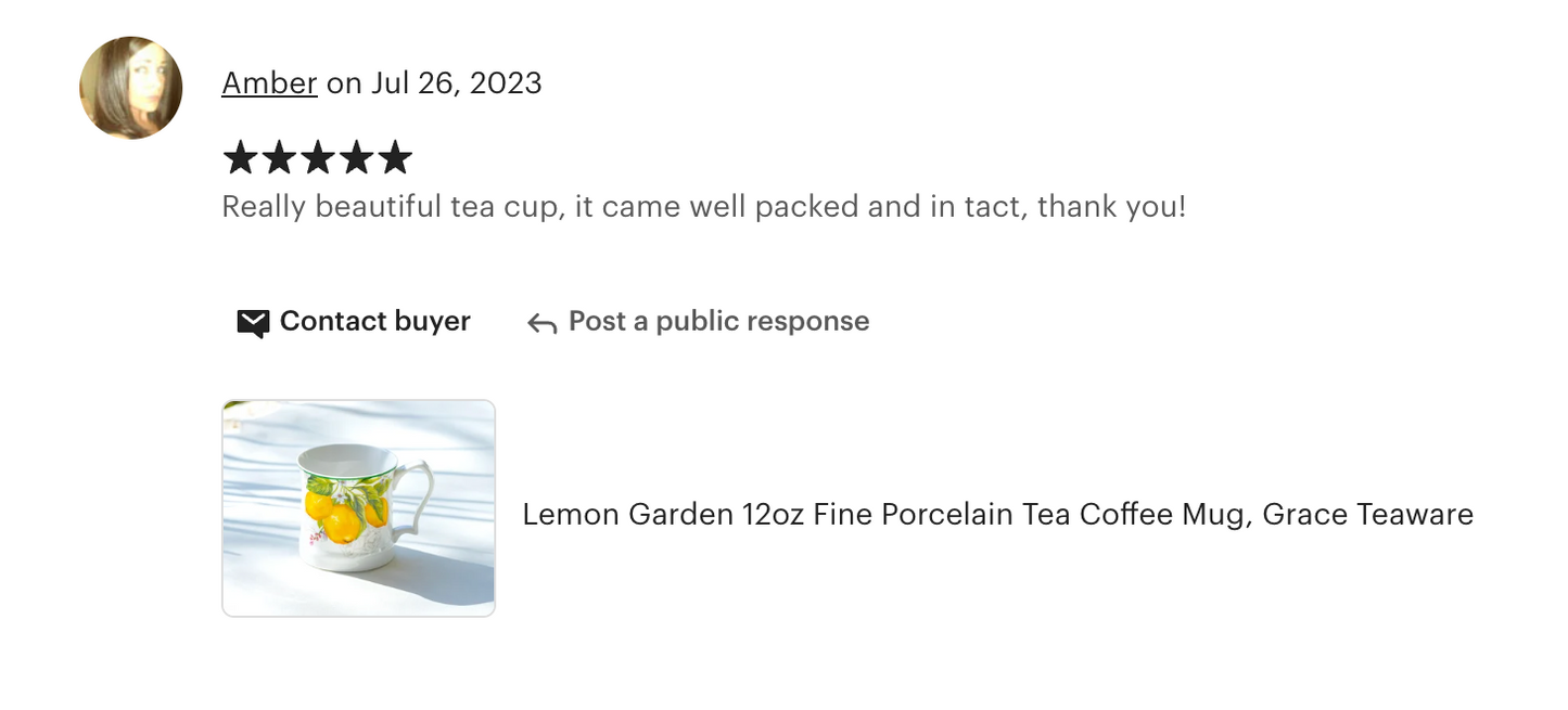 Lemon Garden Fine Porcelain Mug