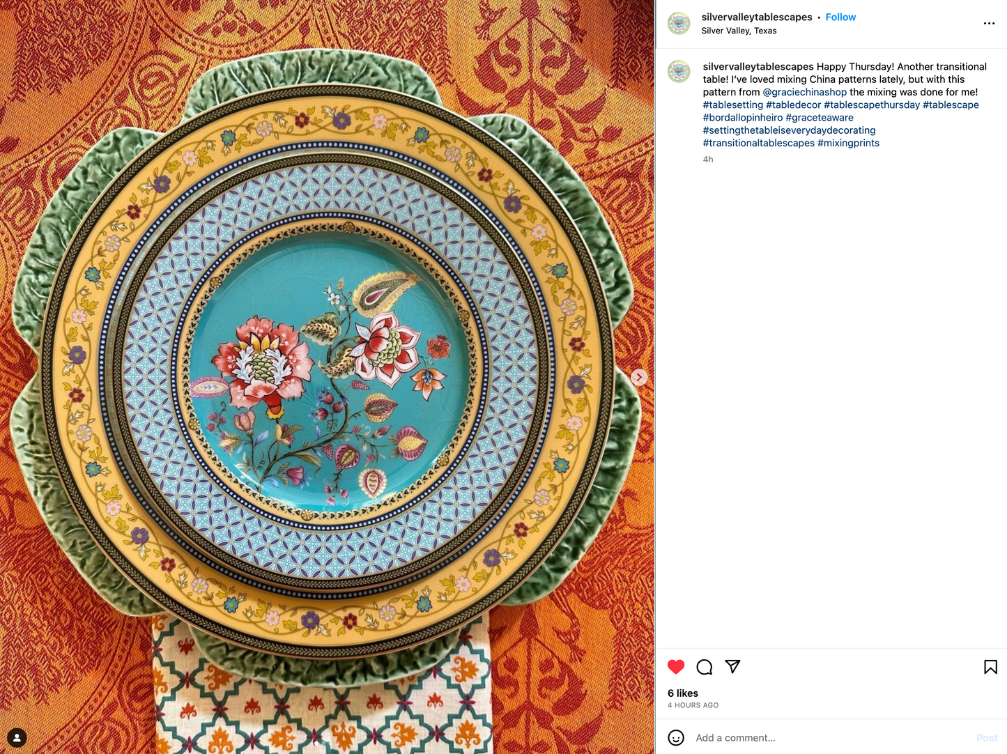 Emperor's Garden Fine Porcelain Dessert/Dinner Plate