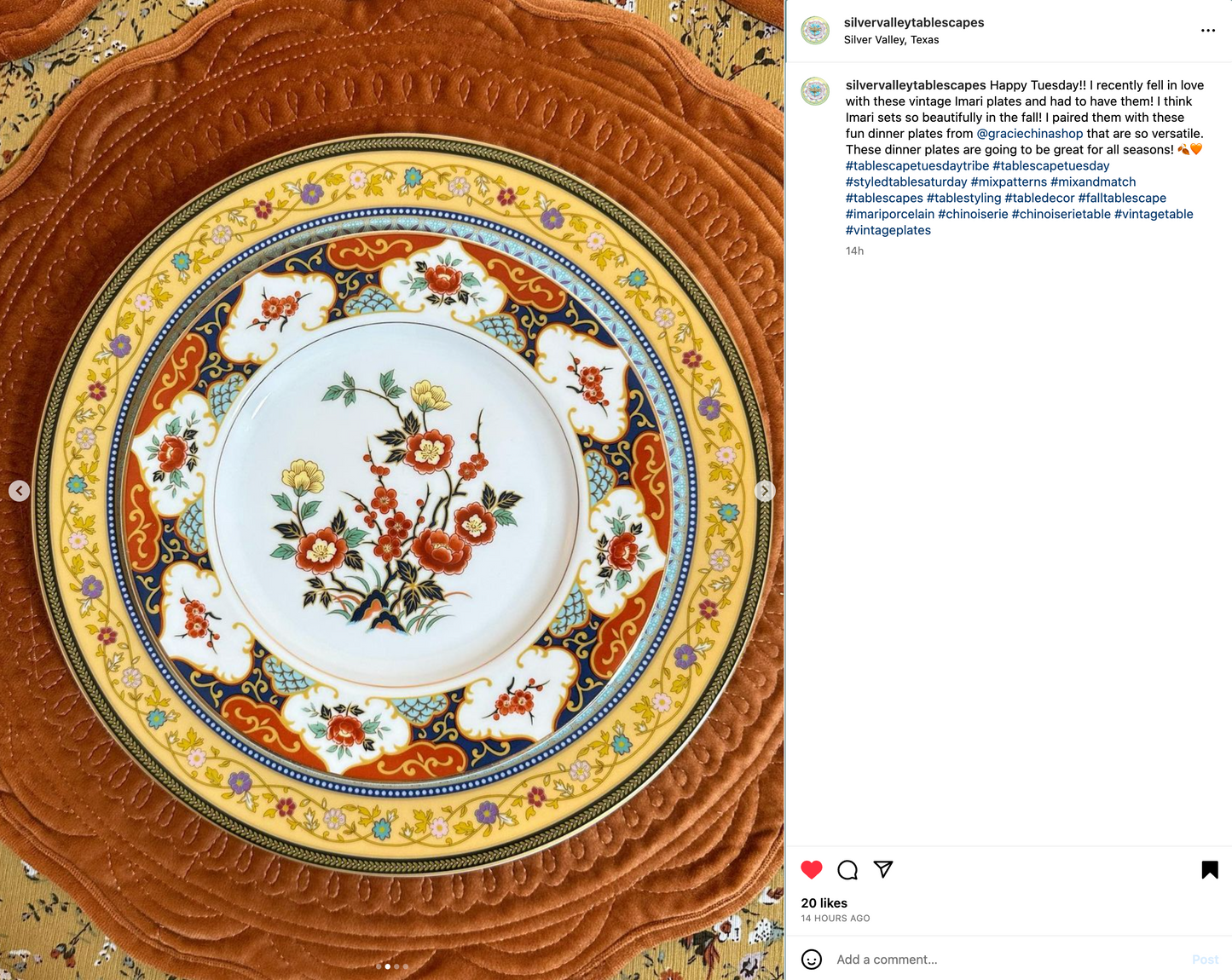 Emperor's Garden Fine Porcelain Dessert/Dinner Plate