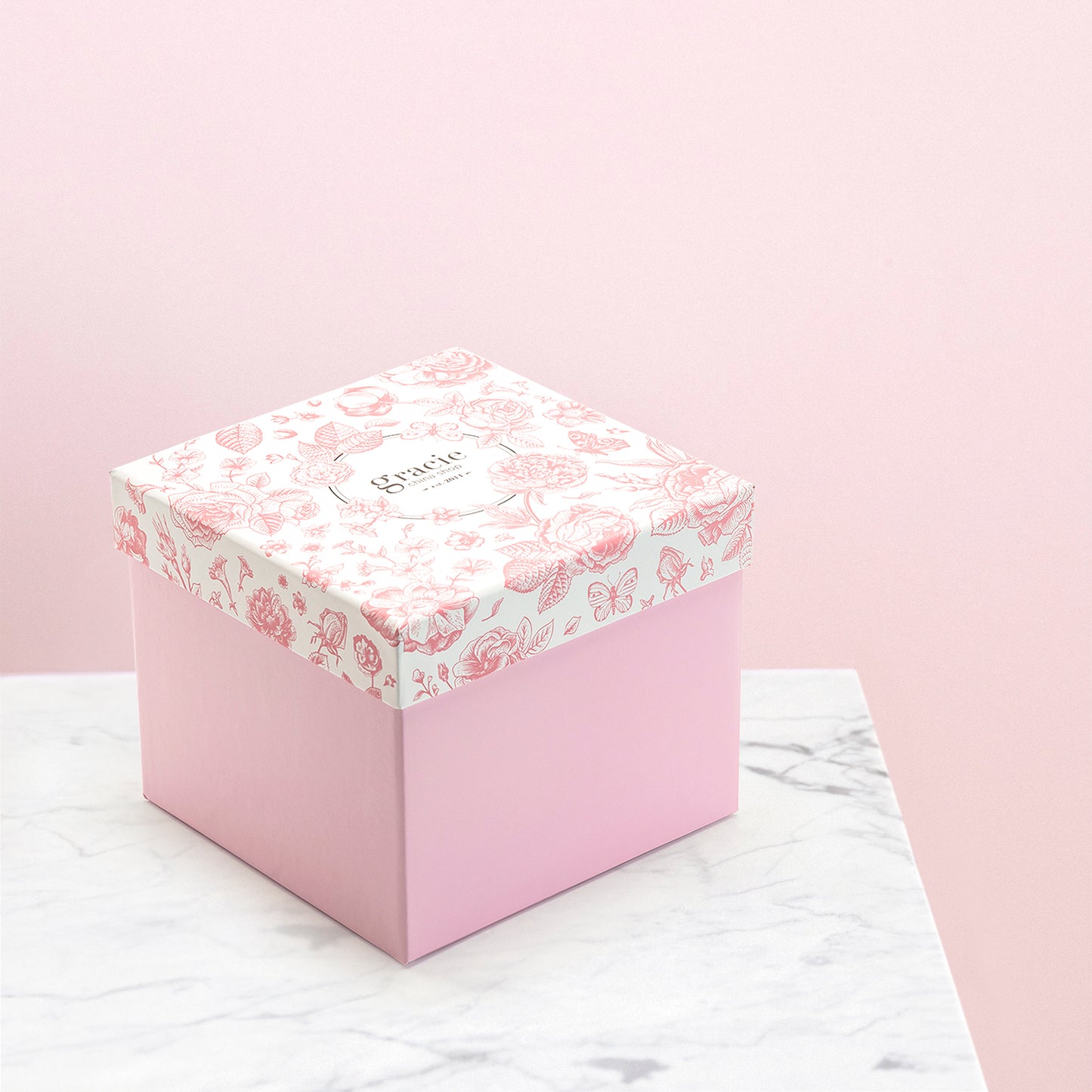 Gracie China Shop Flower Garden Pink Gift Box