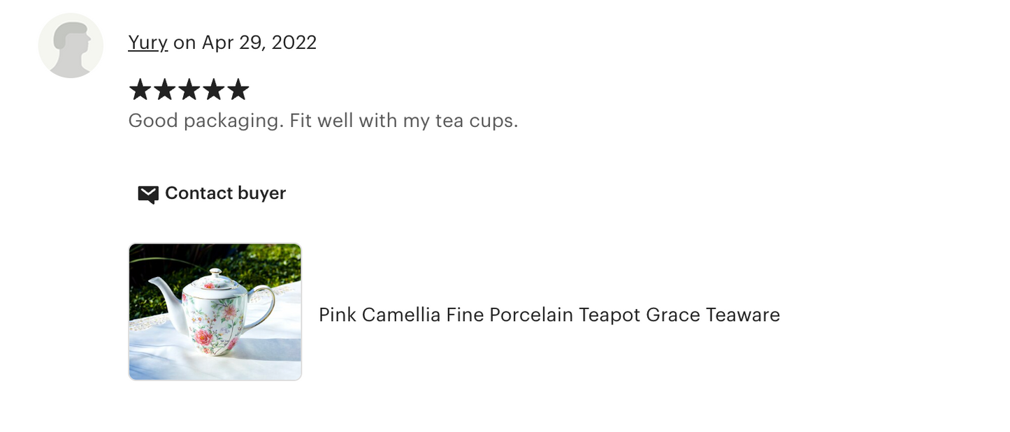 Pink Camellia Fine Porcelain Teapot