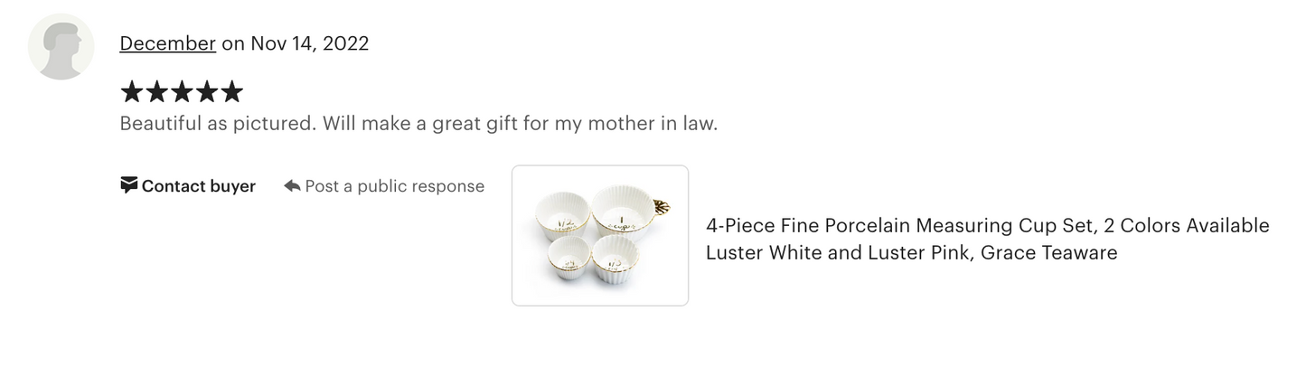 4-Piece Fine Porcelain Measuring Cup Set