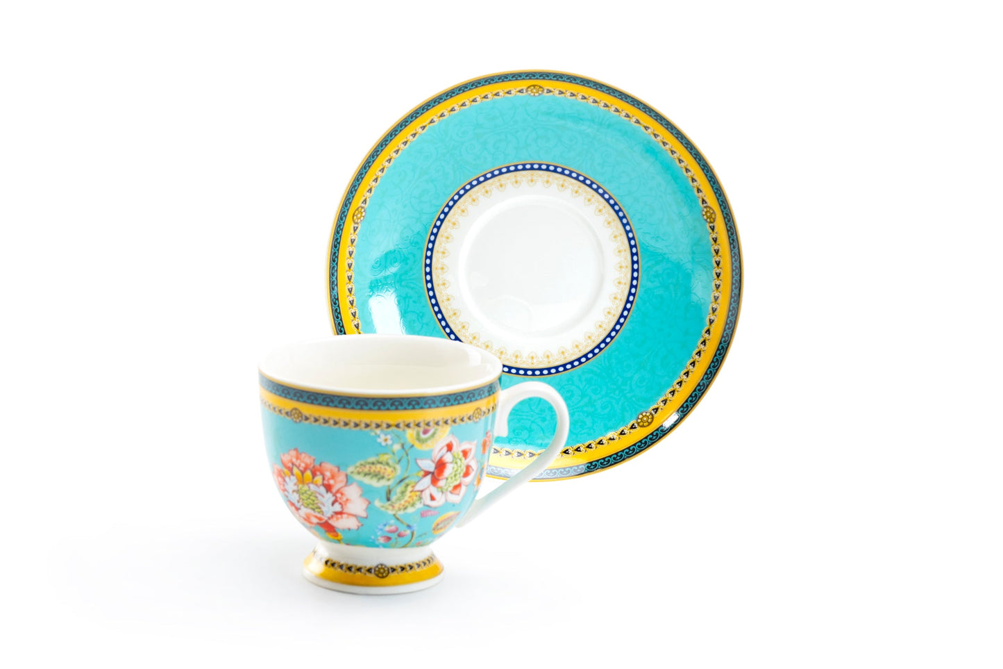 Emperor's Garden Fine Porcelain Cup and Saucer Sets