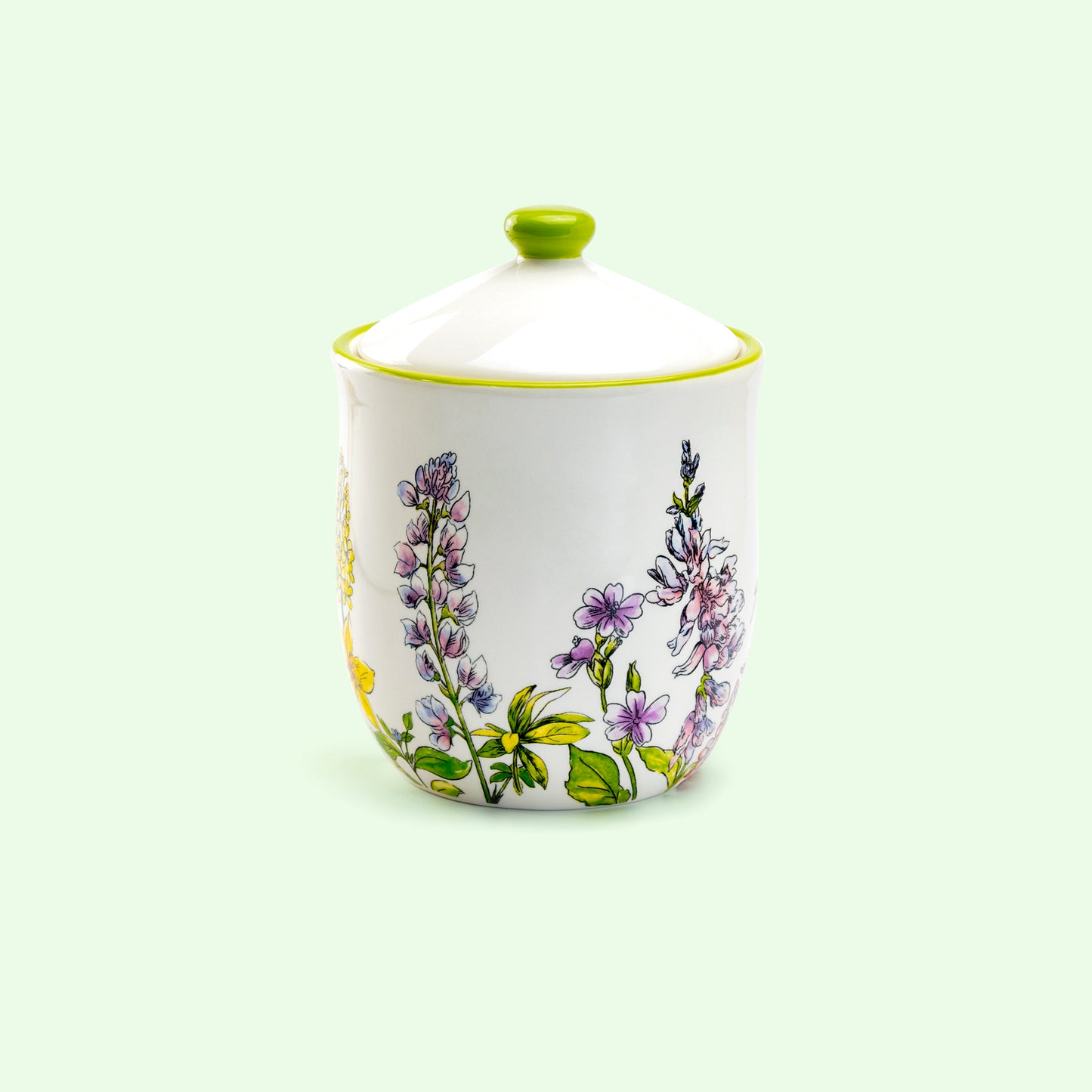 Grace Teaware Spring Garden Bunny Canister Medium Back