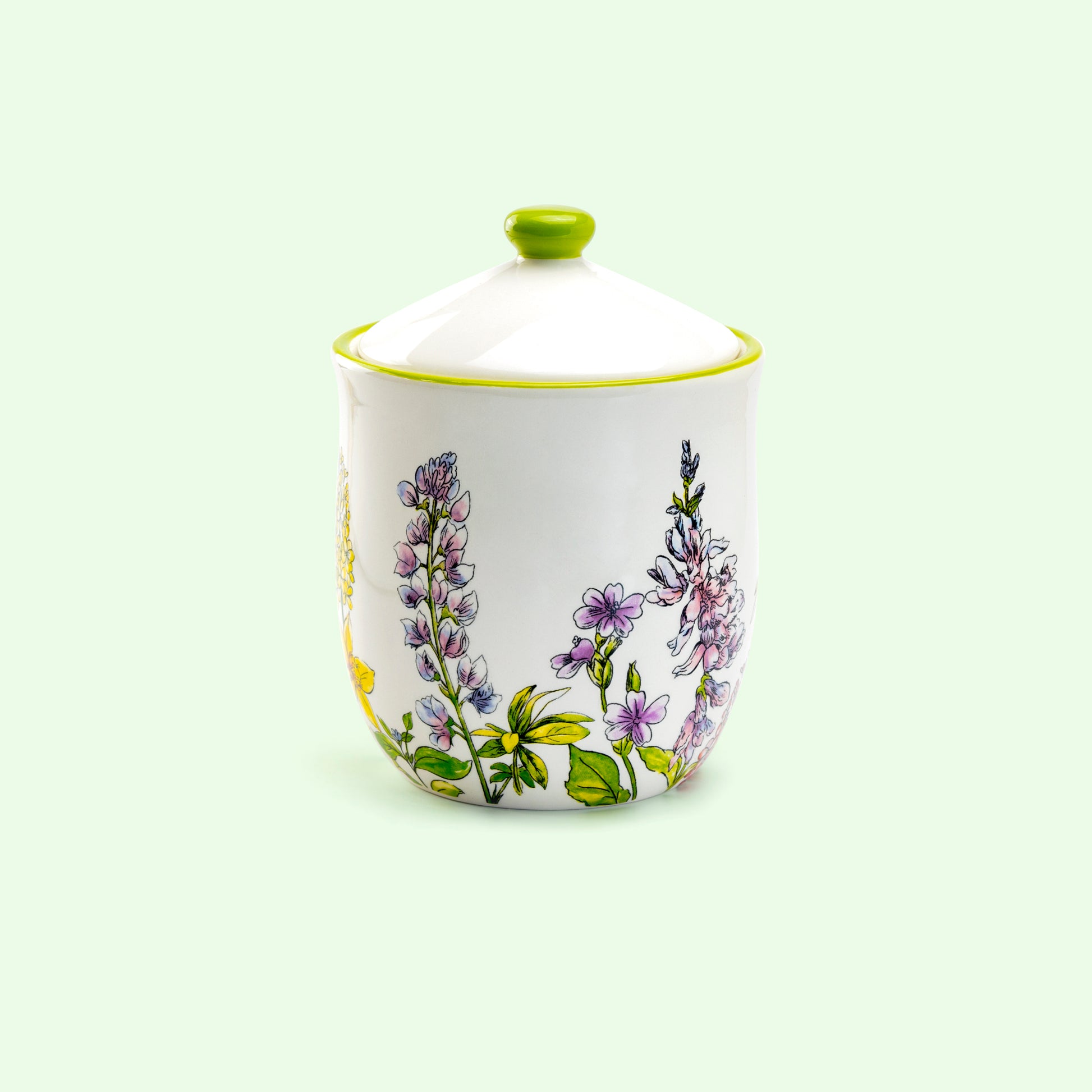 Grace Teaware Spring Garden Bunny Canister Medium Back