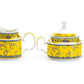 Gracie China Yellow Dynasty Fine Porcelain Sugar & Creamer Set