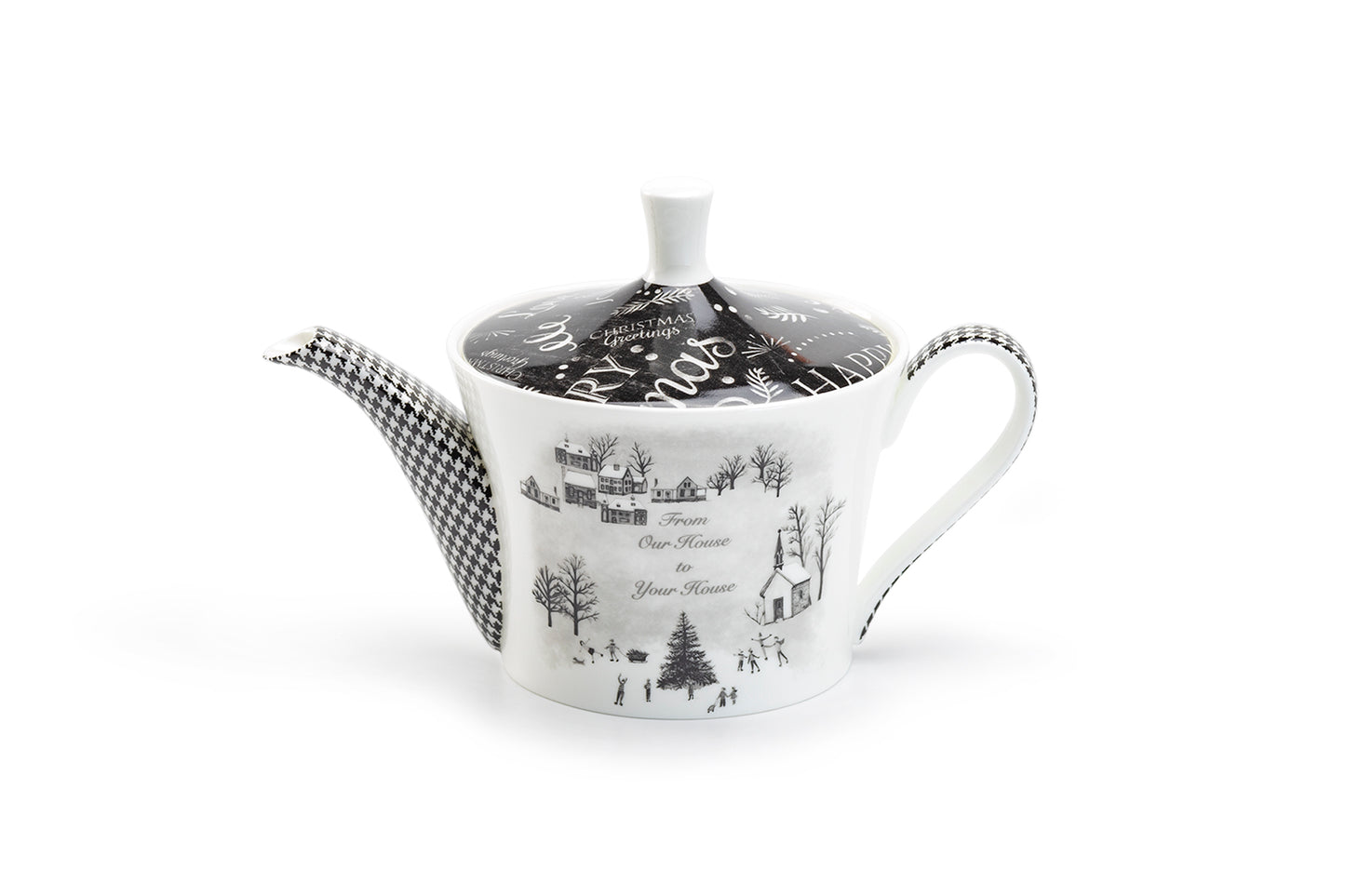 Stechcol Gracie Bone China Winter Wonderland Bone China Teapot