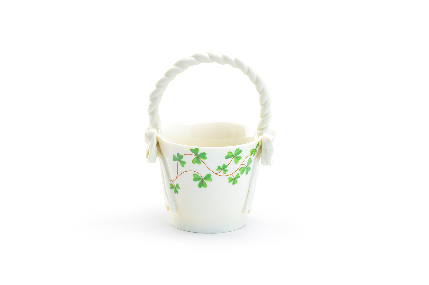 Shamrock Fine Porcelain Tea Bag Basket