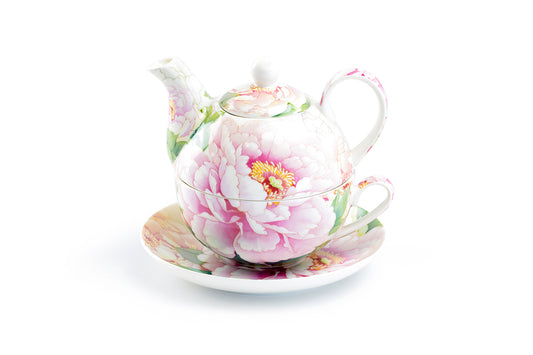 Stechol Gracie China Empire Peony Fine Porcelain Tea For One