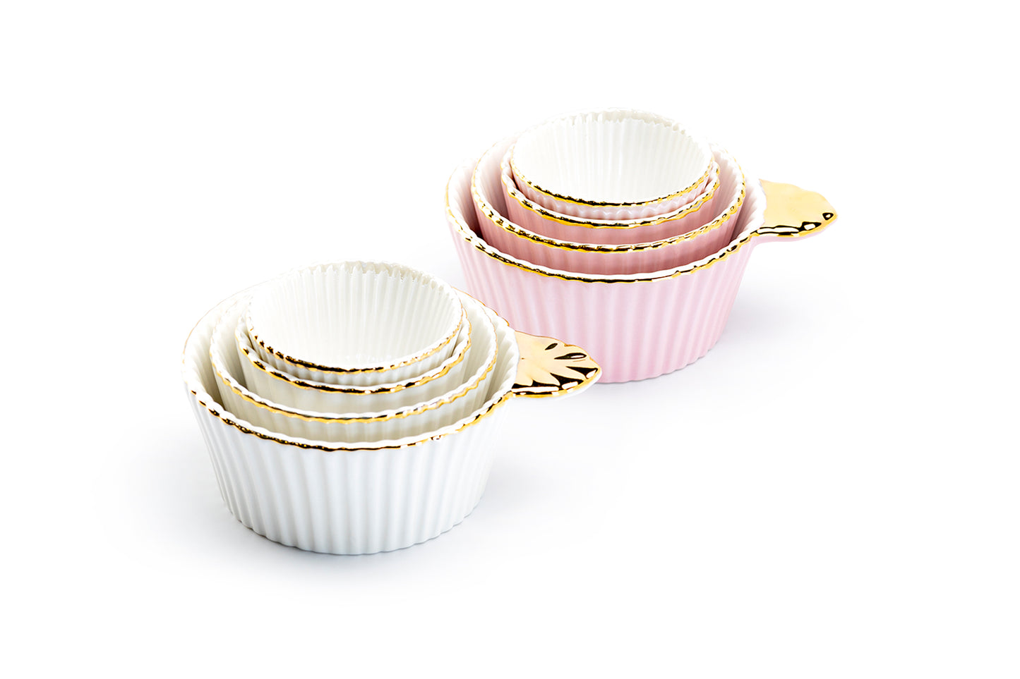 Grace Teaware 4-Piece Fine Porcelain Measuring Cup Set