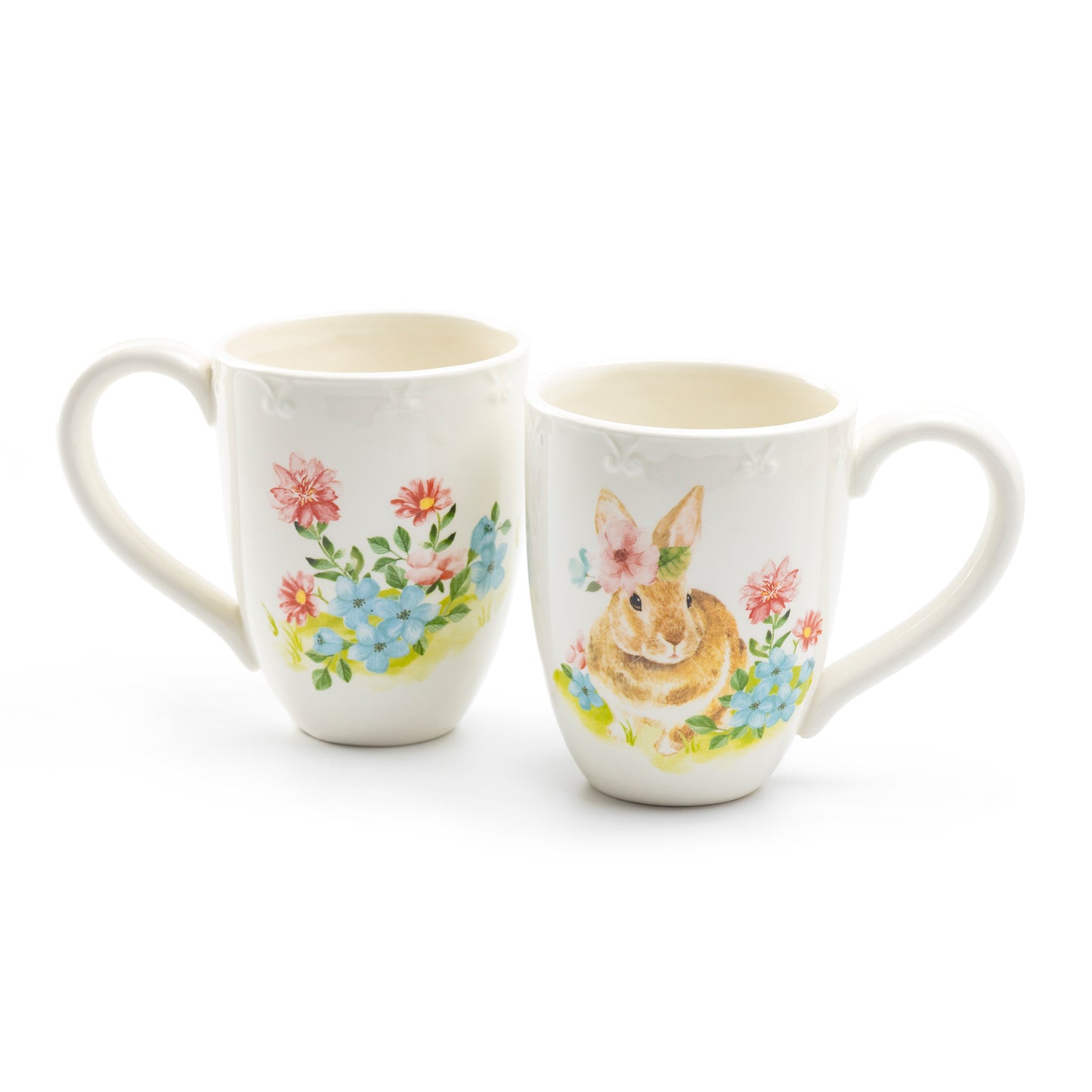 Grace Teaware Spring Easter Flower Bunny Mug