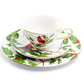 Red Cardinal Fine Porcelain Tea Cup and Saucer