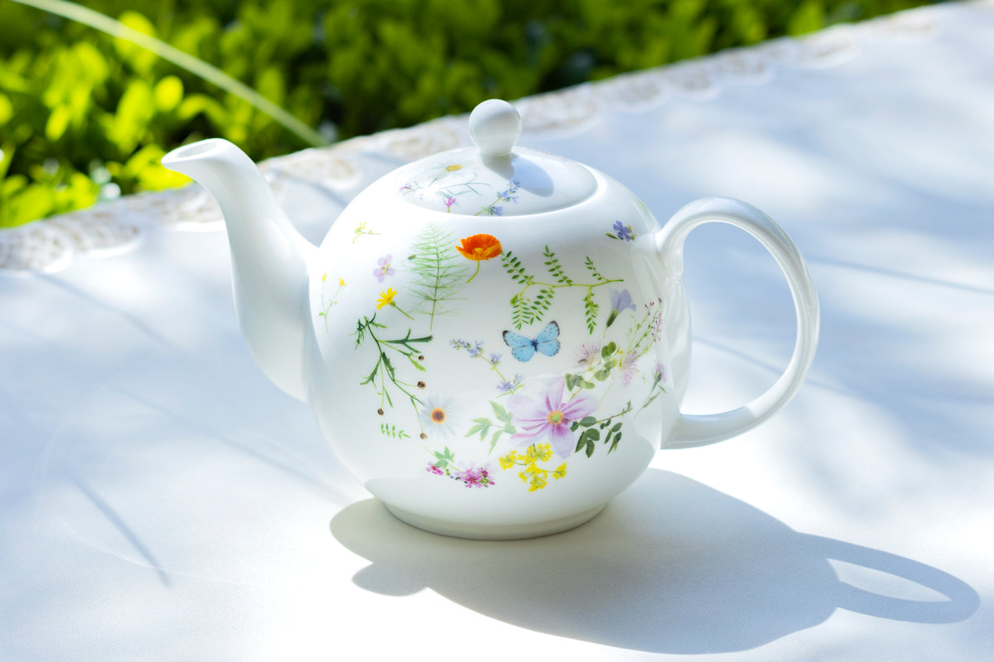 Gracie Bone China Summer Meadow Bone China Teapot