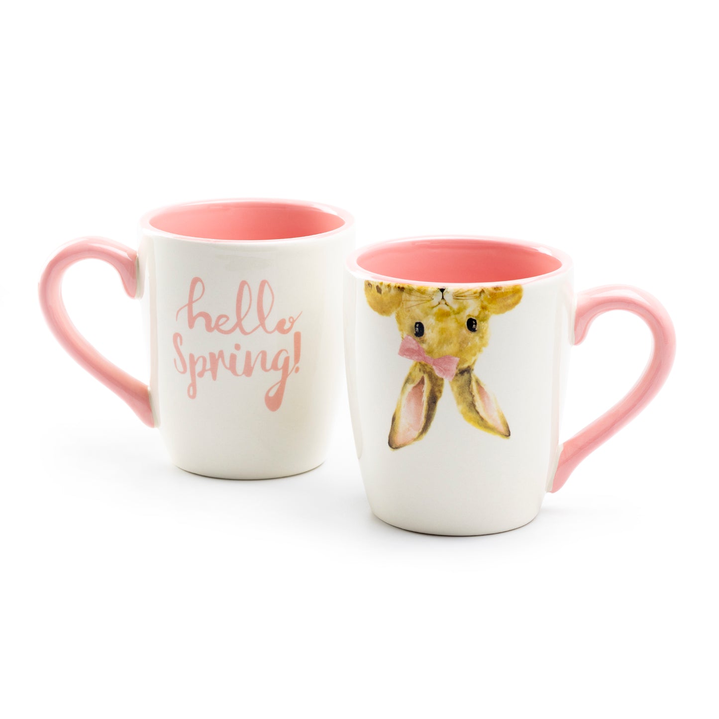 Grace Teaware Hello Spring Pink Bunny Mug