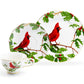 8" Red Cardinal Fine Porcelain Dessert Plate