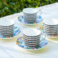 Stechcol Gracie Bone China Mad Hatter Bone China Cup and Saucer set of 4