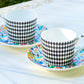 Stechcol Gracie Bone China Mad Hatter Bone China Cup and Saucer set of 2