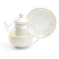 Grace Teaware Spray Gold Dots Glass Fine Porcelain Tea For One Set