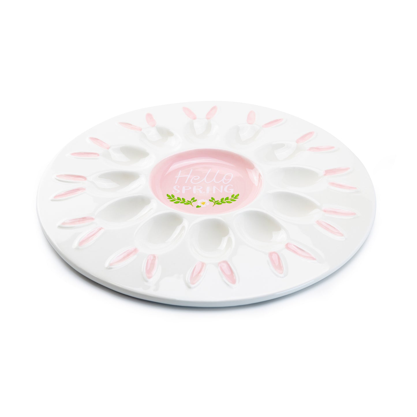 Potter's Studio 12" Hello Spring Egg Platter Easter Egg Tray