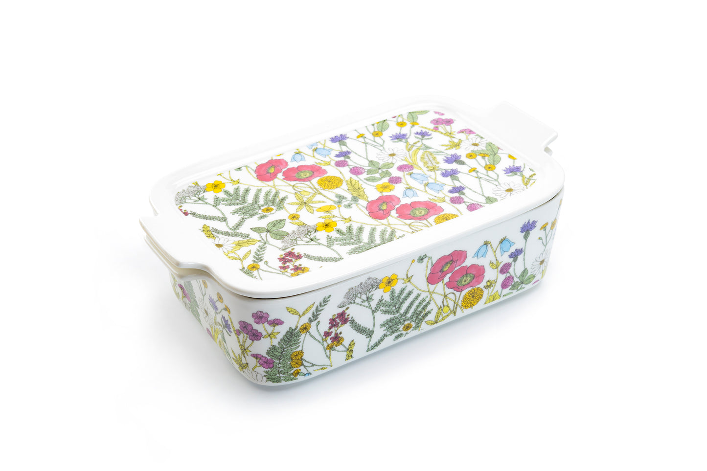 Grace Pantry 12" Poppy Meadow 2 qt. Rectangular Casserole