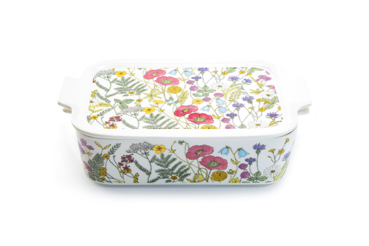 Grace Pantry 12" Poppy Meadow 2 qt. Rectangular Baking Dish