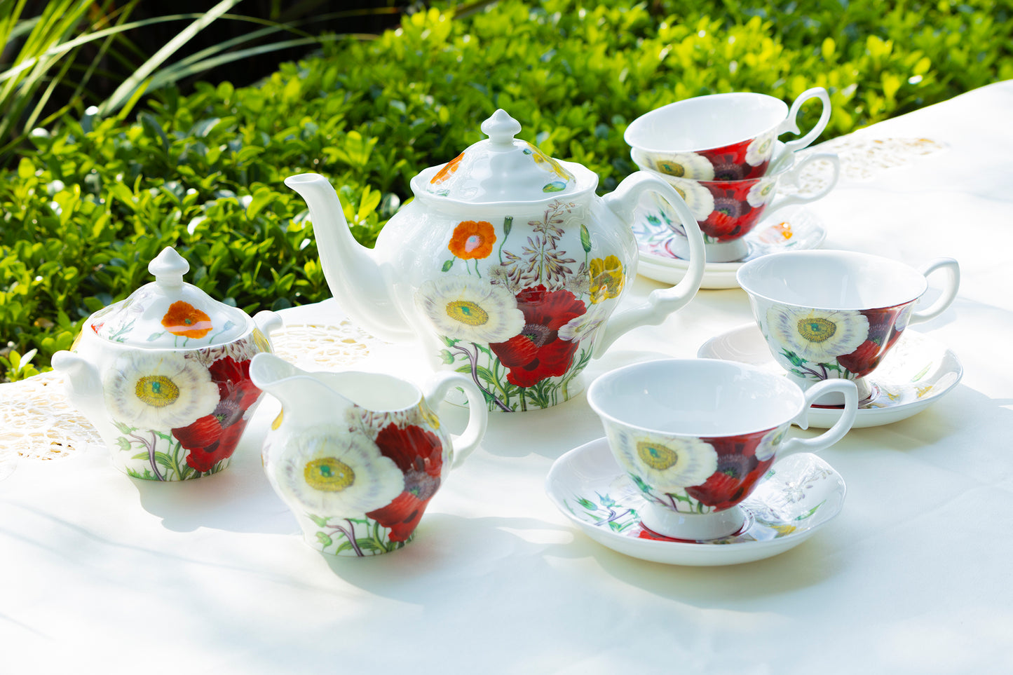 Poppy Floral Grace Bone China Stechcol