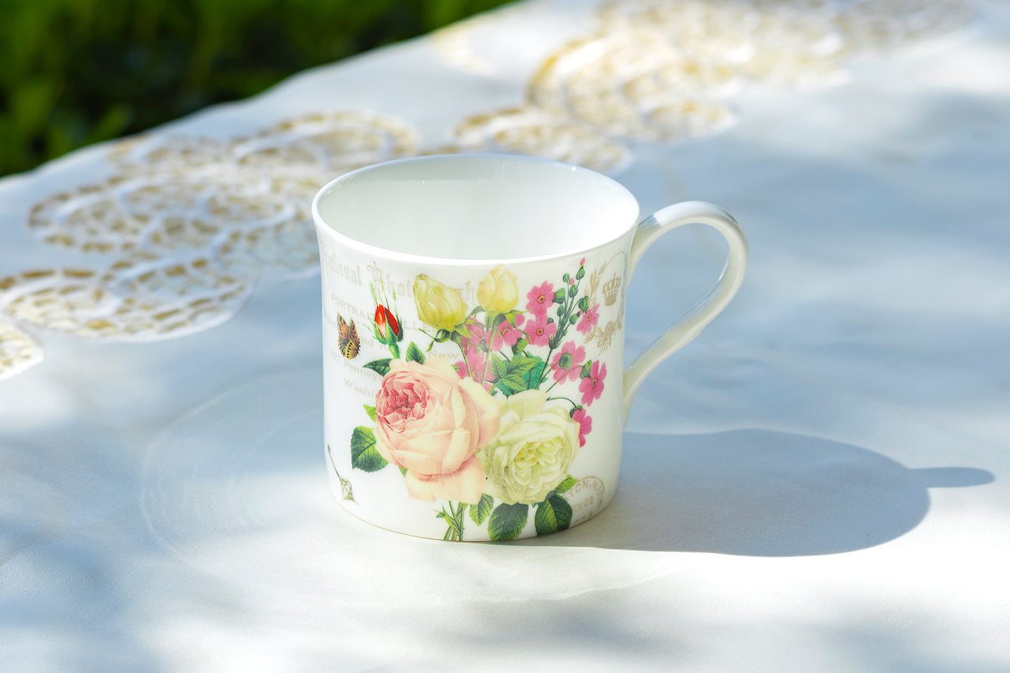 Gracie Bone China Rose Garden Mug