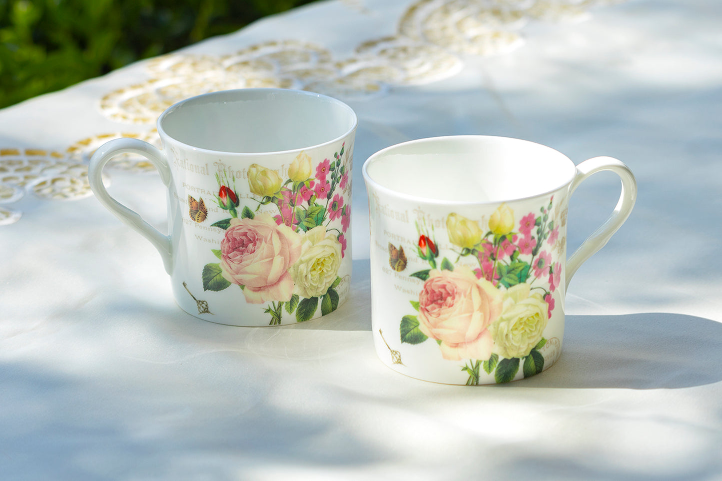 Rose Garden Bone China Mug