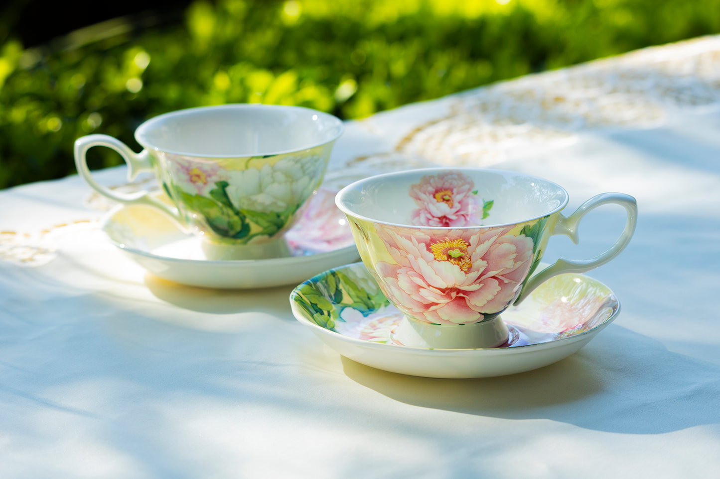 Empire Peony Bone China Tea Cup and Saucer
