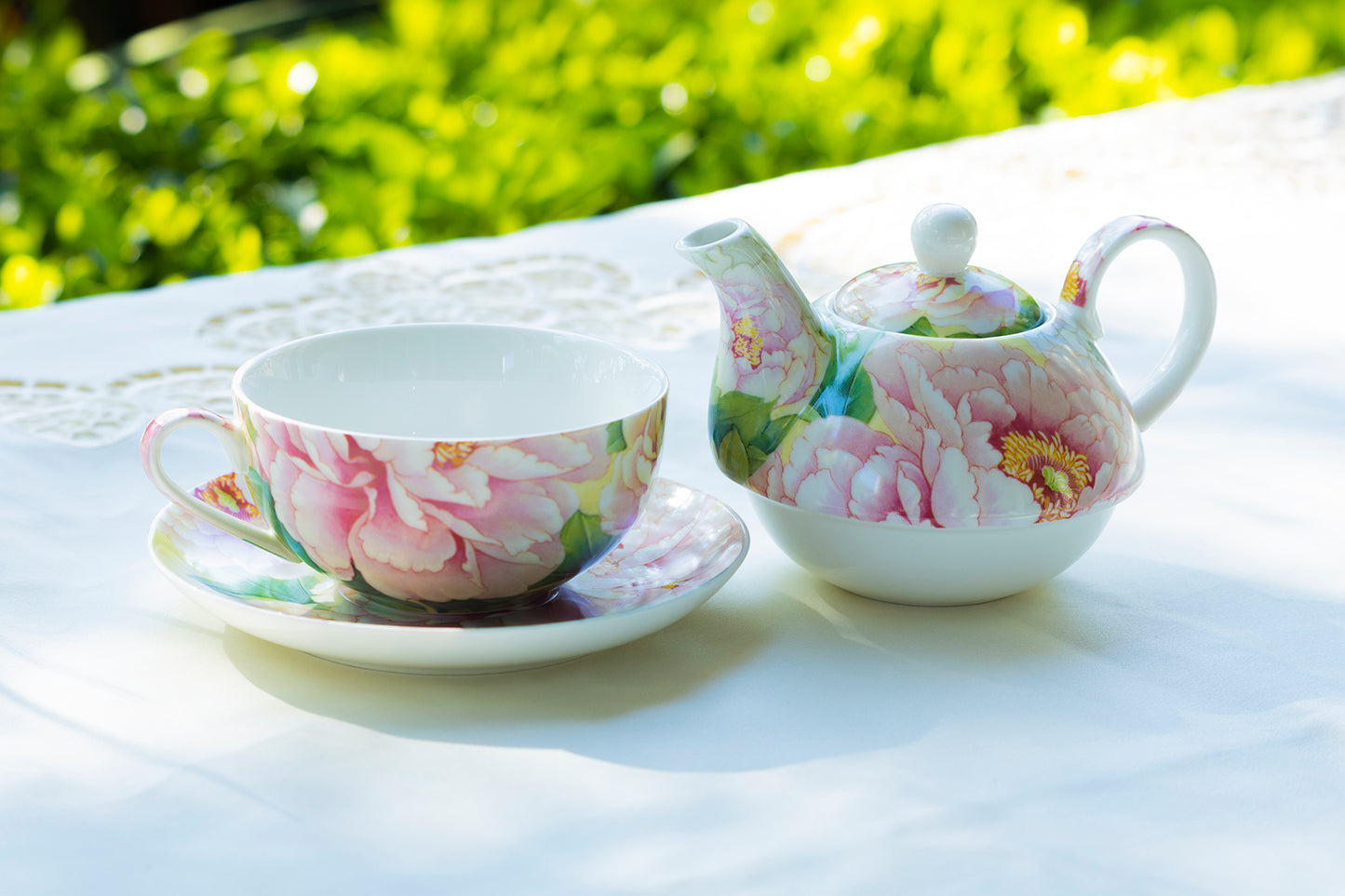 Empire Peony Fine Porcelain Tea For One Set