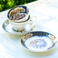 royal blue gold tea cup and saucer