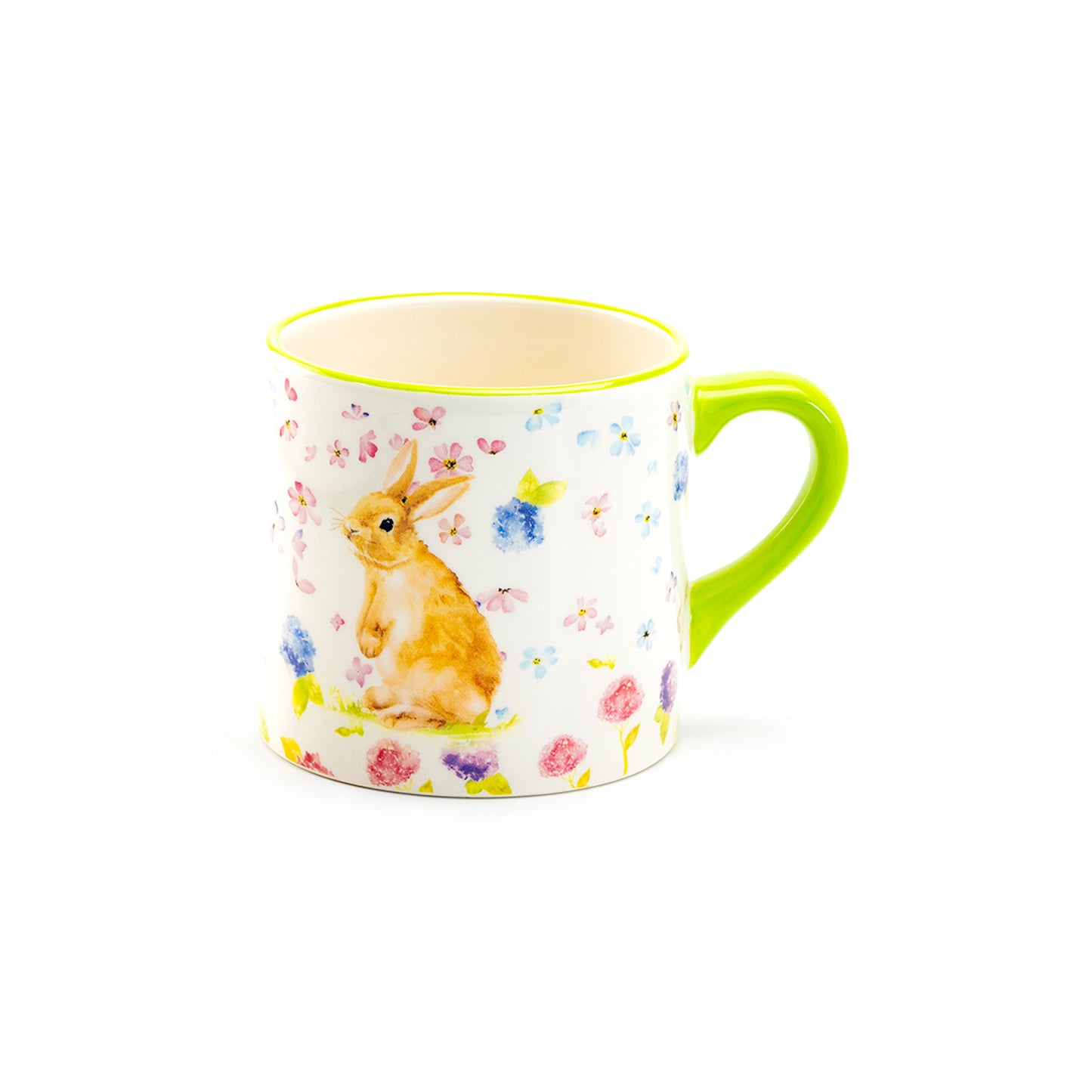 Grace Pantry Spring Flower Bunny Green Mug