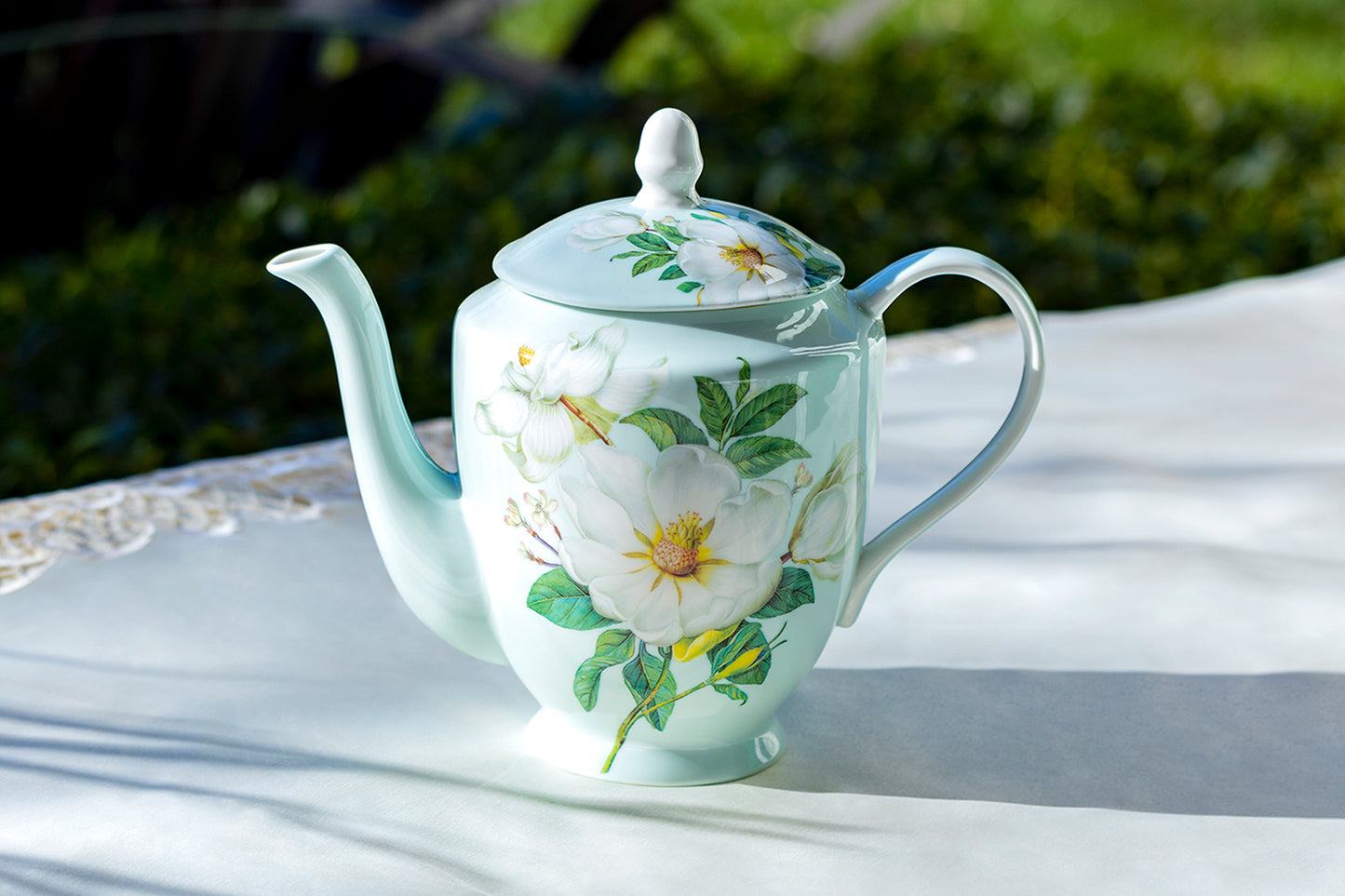 Stechcol Gracie Bone China Magnolia Bone China Teapot