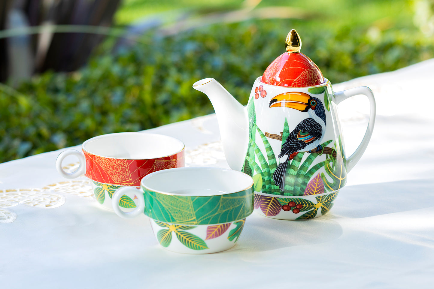 Botanical Toucan Tea For Two