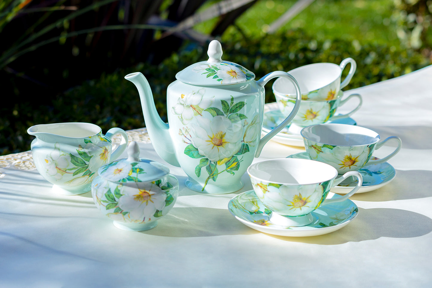 Magnolia Bone China Tea Set