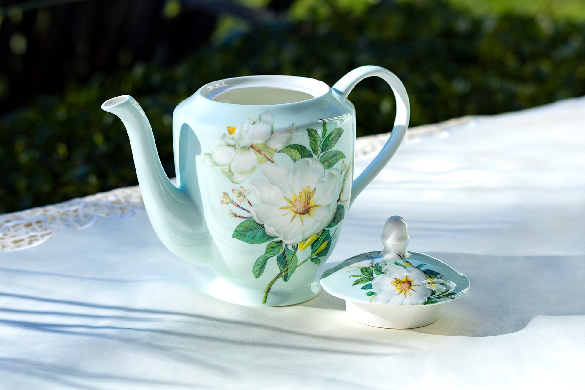 Grace Teaware Magnolia Bone China Teapot