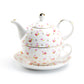 Grace Teaware Rose Bud Fine Porcelain Tea For One Set