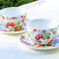 Grace Teaware Strawberry Coffee Cup and Saucer
