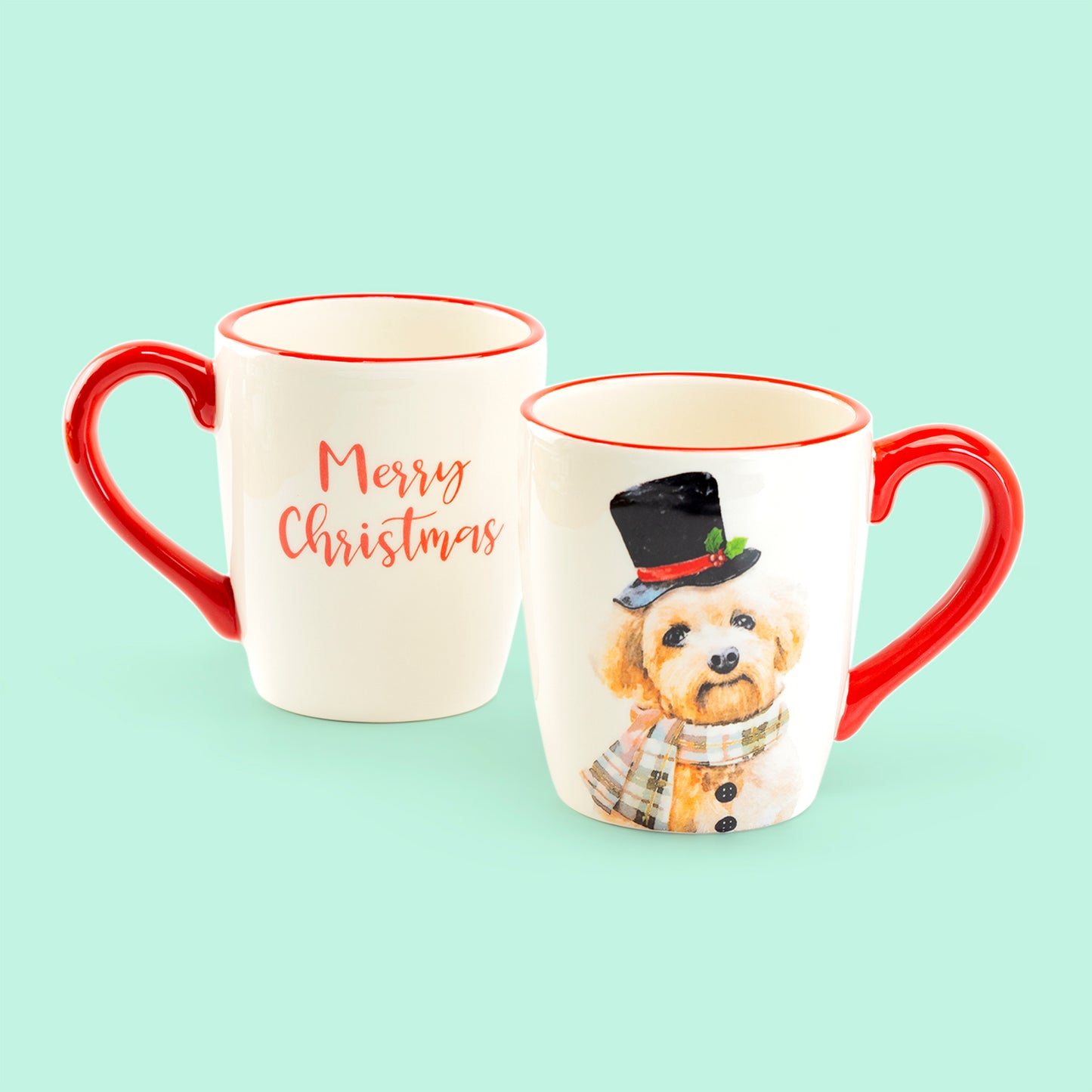 Merry Christmas dog coffee mug