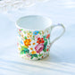 Gracie China Lismore Rose Garden White  Mug