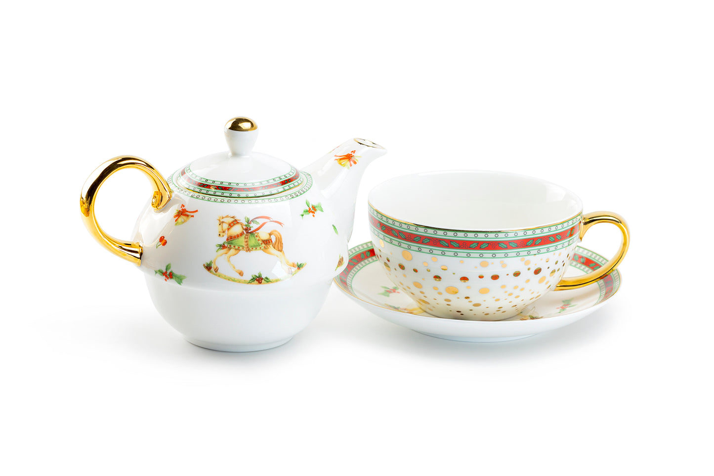Christmas tea for one set
