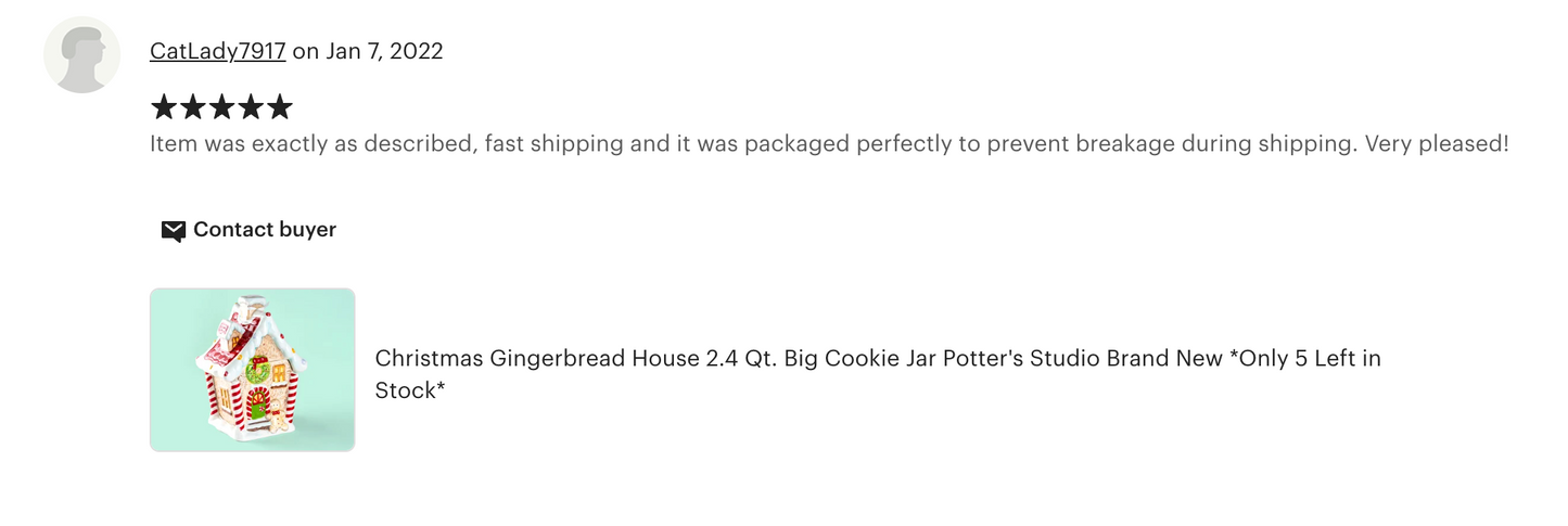 Gingerbread House Cookie Jar - Large