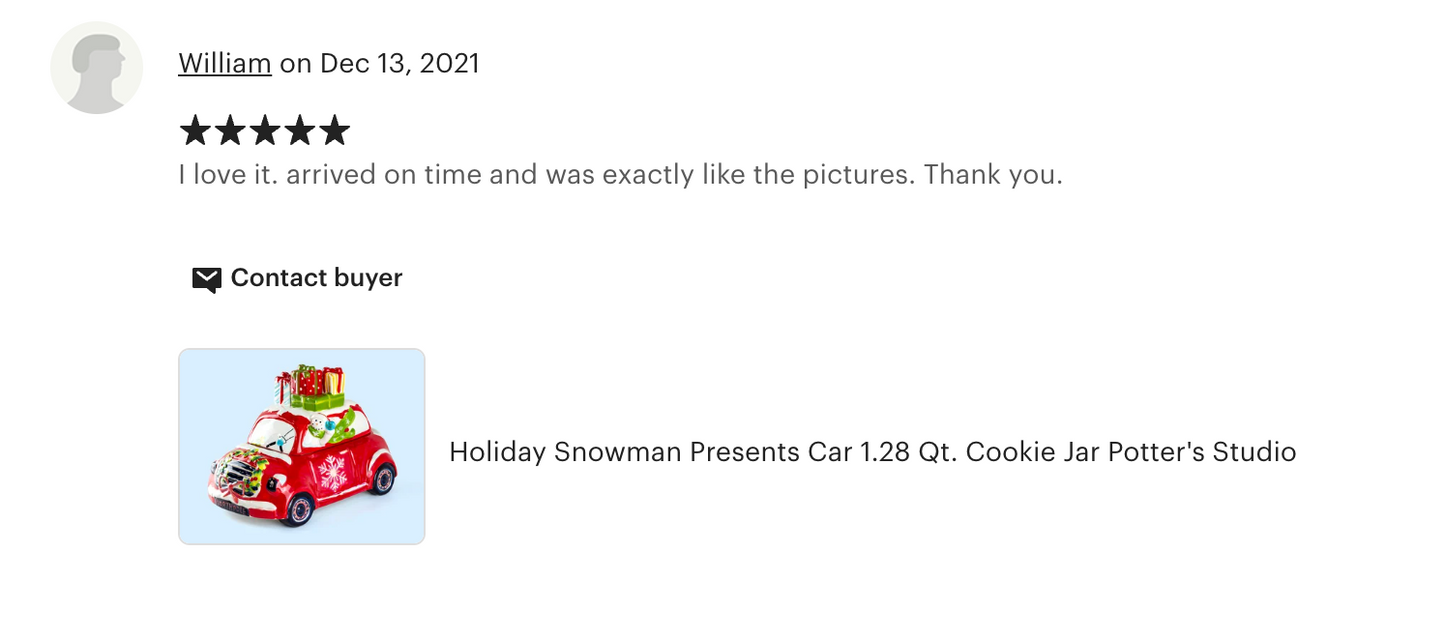Holiday Snowman Presents Car Cookie Jar