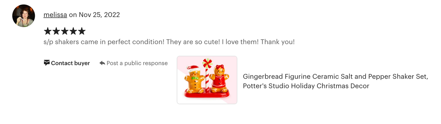 Gift Boxed Gingerbread Figurine Salt and Pepper Shaker Set
