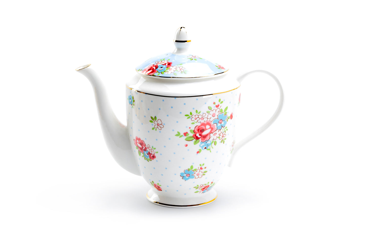 Stechcol Gracie Bone China Baby Blue Katie Rose Bone China Teapot